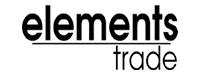 Elements Trade Logo in Greyscale and Color