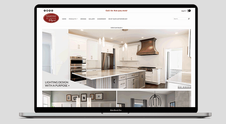 Lighting By Design Website Scroll